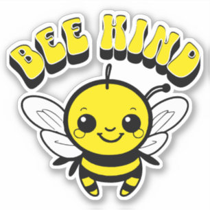 Bee kind text design