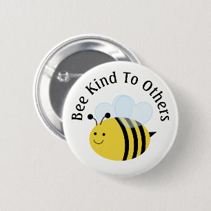 Bee Kind To Others Bumblebee 6 Cm Round Badge