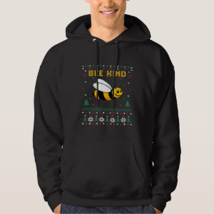 Bee Kind Ugly Christmas Outfit Beekeeper Apiarist Hoodie