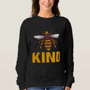 Bee Kind  Women Cute Bee Clothes Be Kind Kids Girl Sweatshirt