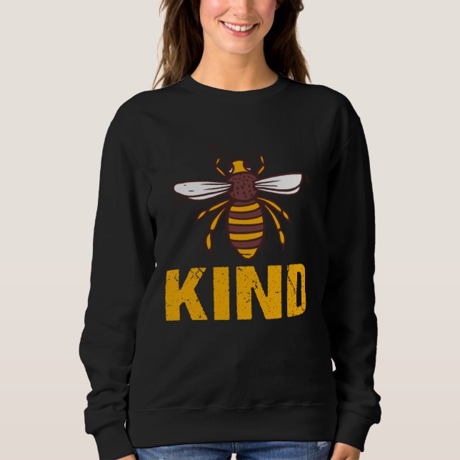 Bee Kind  Women Cute Bee Clothes Be Kind Kids Girl Sweatshirt (Front)