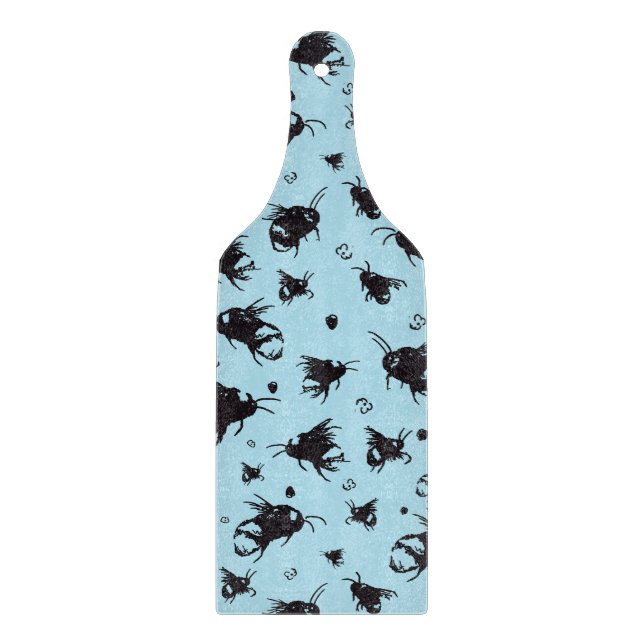 Bee Kitchen Board – Romantic Gift for Foodie Coupl (Front)