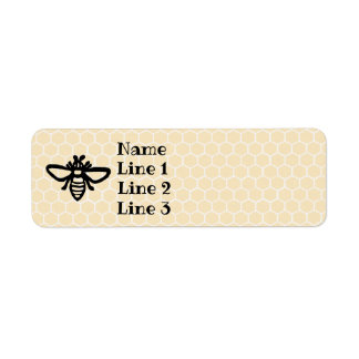 Bee lables return address label