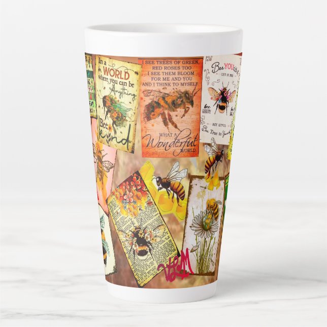 Bee Large Latte Mug (Front)