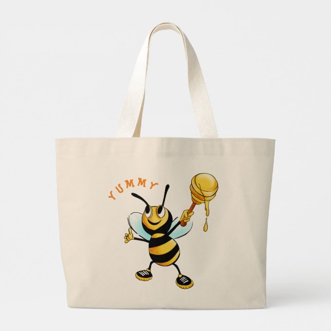 Bee Large Tote Bag (Back)
