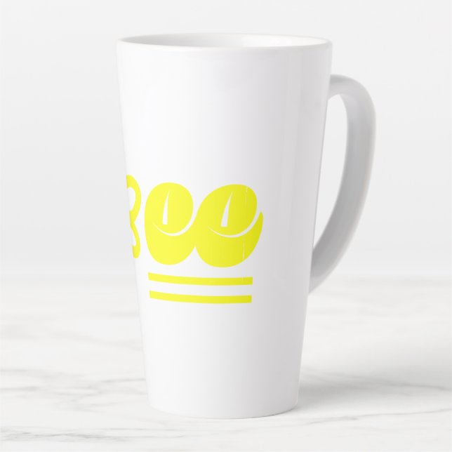 Bee Latte Mug (Right Angle)
