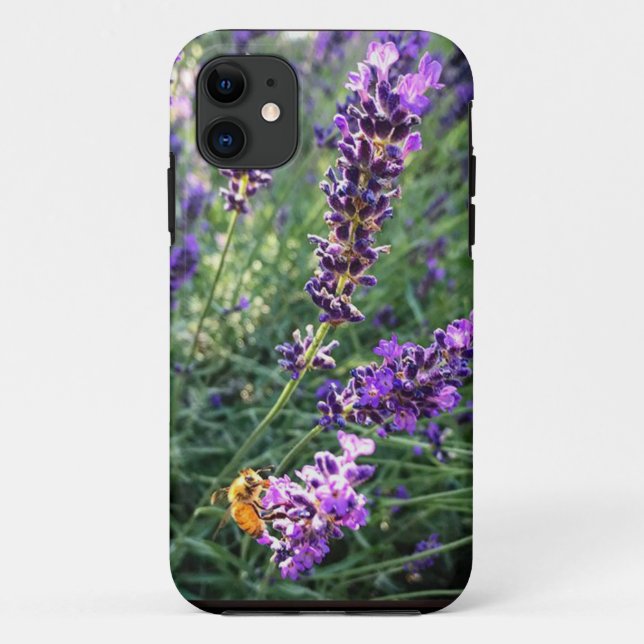 Bee & Lavender Case-Mate iPhone Case (Back)