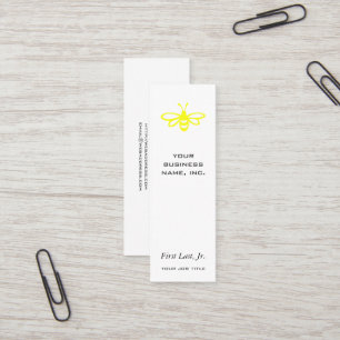 Bee [lemon] mini business card