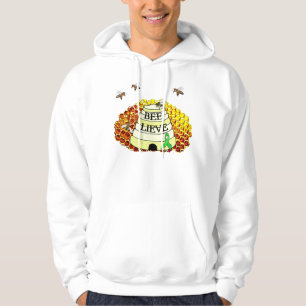 Bee-Lieve Honeycomb Lyme Disease Awareness Hoodie