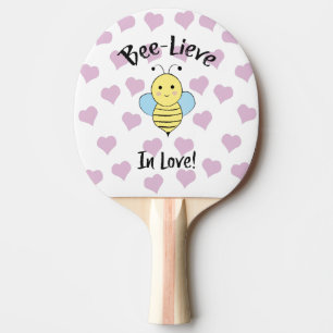 Bee Lieve In Love Ping Pong Paddle
