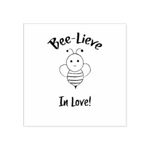 Bee Lieve In Love Rubber Stamp
