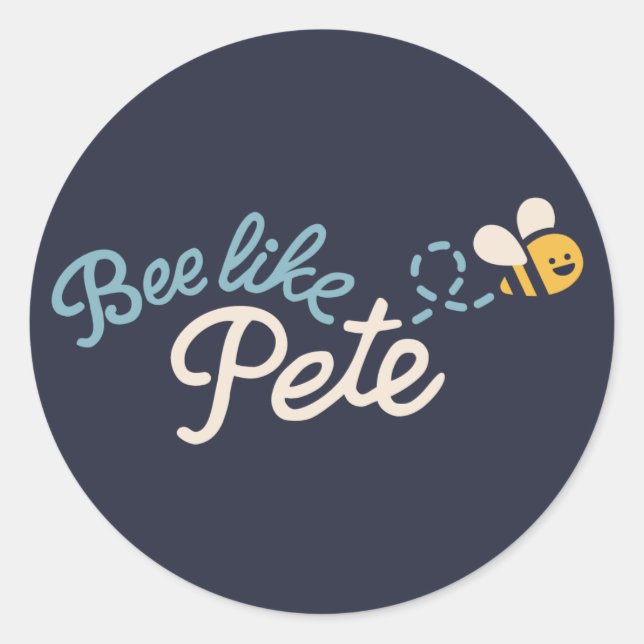 Bee Like Pete Sticker (Front)