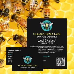 Bee Logo - Beekeeper, Honey Farmer Business Card