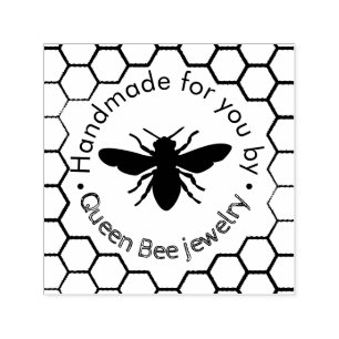 bee logo self-inking stamp