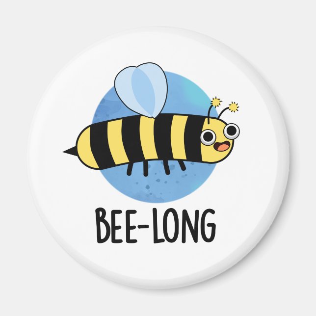 Bee-long Funny Long Insect Bee Pun  Magnet (Front)