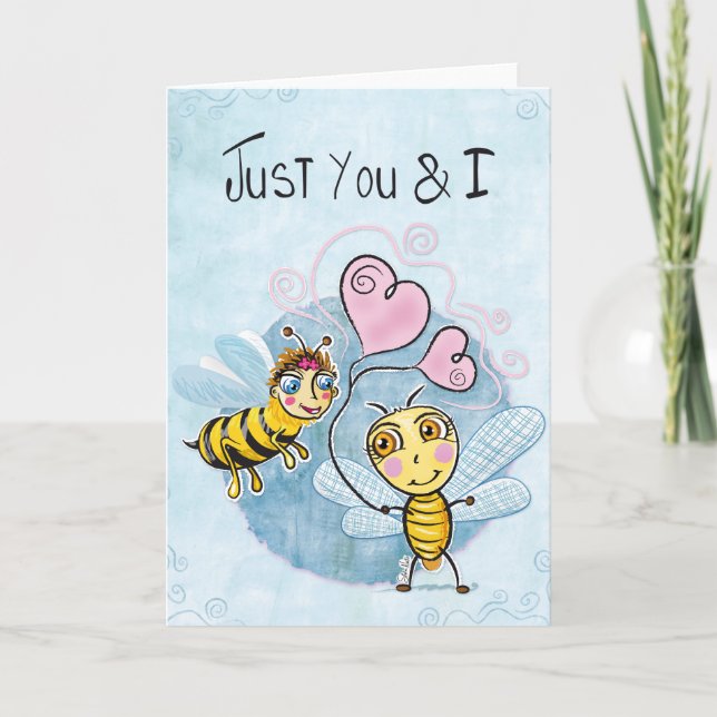 Bee Love Holiday Card (Front)