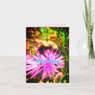 BEE LOVE ORIBRIGHT SMALL GREETING CARD