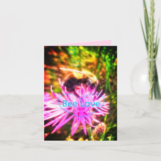 BEE LOVE ORIBRIGHT SMALL GREETING CARD