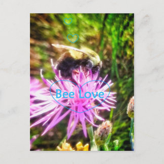 BEE LOVE  ORIGINAL POSTCARD