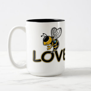 BEE LOVE Two-Tone COFFEE MUG