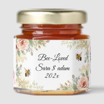 Bee-Loved Weddin dding Honey Jar Favour