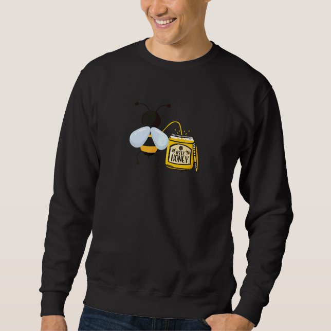 Bee Makes Honey  Beekeeper & Bee Graphic Nectar Sweatshirt (Front)