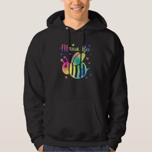 Bee Mama Colorful Bee  For Mom Bee Hoodie