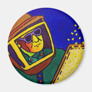 Bee Man 2 by Piliero Magnet