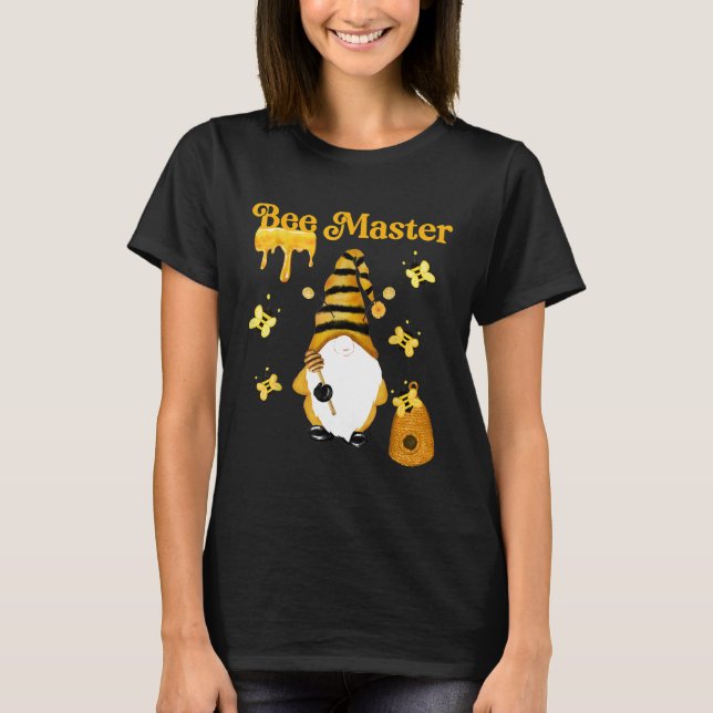 Bee Master  Gnome Beekeeper Bee Whisperer T-Shirt (Front)