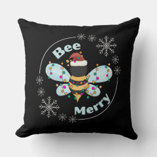 Bee Merry Christmas  Cushion