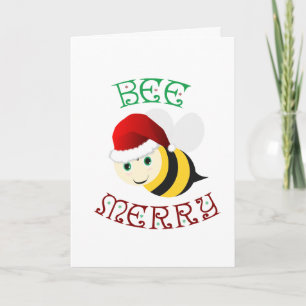 Bee Merry Holiday Card