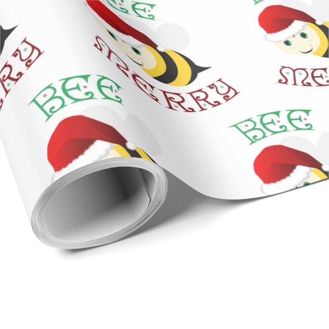 Bee Merry Wrapping Paper (Roll Corner)