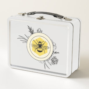 Bee Metal Lunch Box