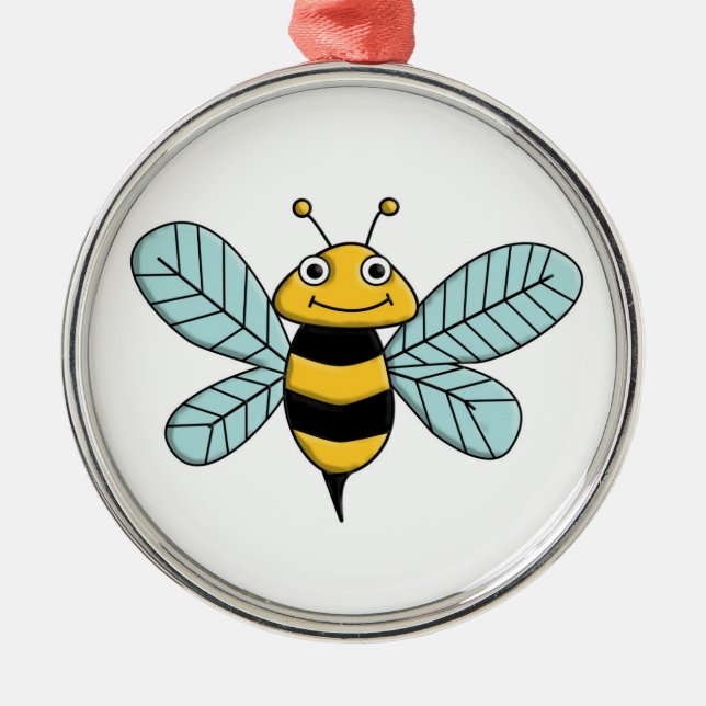 Bee Metal Ornament (Front)