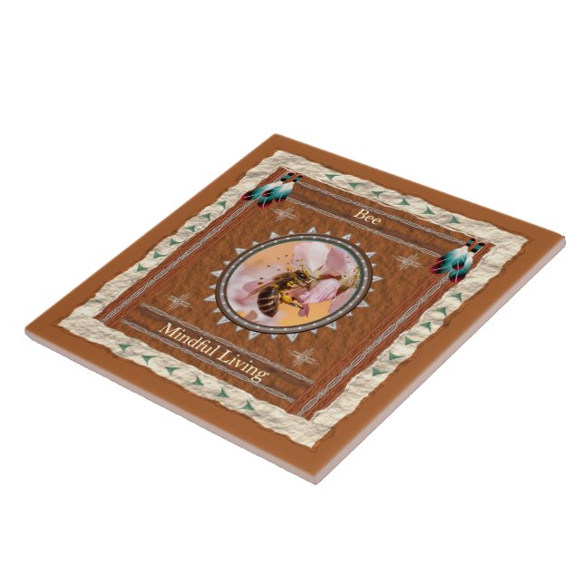 Bee Mindful Living Energy Ceramic Tile (Side)