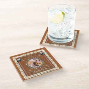 Bee Mindful Living Energy Glass Coaster