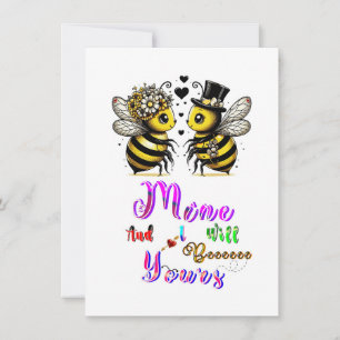 Bee Mine And I Will Bee Yours Thank You Card