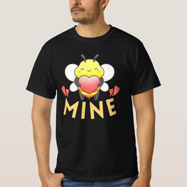 BEE MINE - BE MINE FUNNY VALENTINE DAY  T-Shirt (Front)