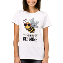 Bee Mine - Bee with Heart Shaped Sunglasses