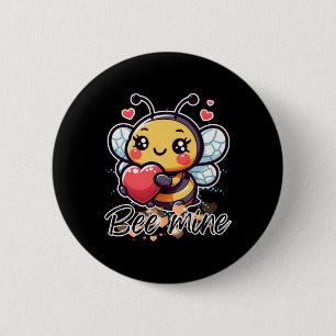 Bee Mine Sticker 6 Cm Round Badge
