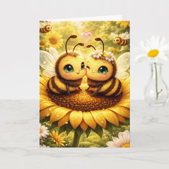 BEE Mine Sunflower Card (Small Plant)