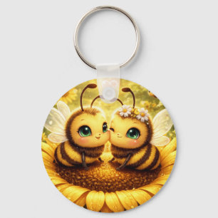 BEE Mine Sunflower Key Ring