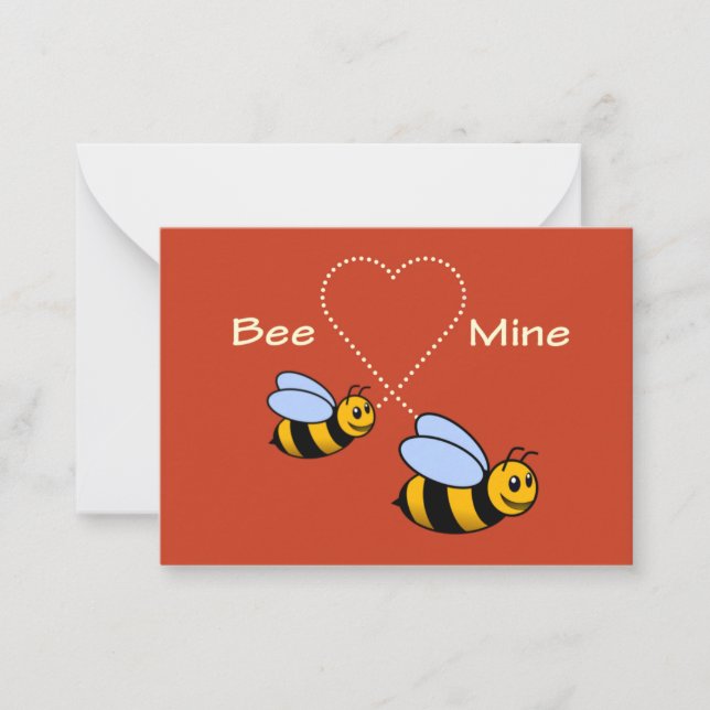 Bee Mine Valentine Card (Front)