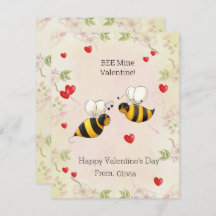 BEE Mine Valentine!  Classroom Holiday Card