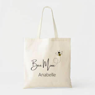 Bee Mine - Valentine Day Cute Bee Custom Tote Bag