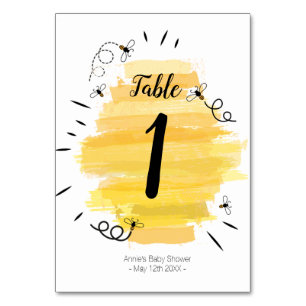 Bee Modern Table Number