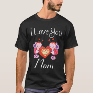 Bee  Mom Happy Mother s Day Pizza Heart T-Shirt