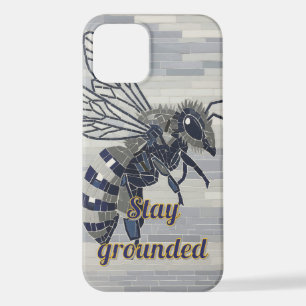 Bee Mosaic Grey Slate Art Case
