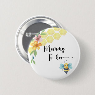 Bee. Mummy to bee 6 Cm Round Badge