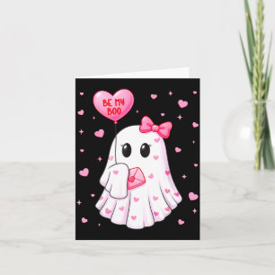 Bee My Boo Heart Boo Ghost Valentine Outfit Women  Card